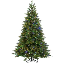 New The Holiday Aisle 7.5' H Green Realistic Artificial Spruce Christmas Tree With 800 Led Lights