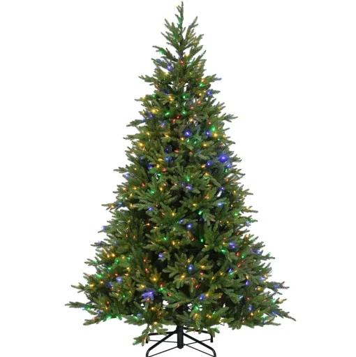 New The Holiday Aisle 7.5' H Green Realistic Artificial Spruce Christmas Tree With 800 Led Lights