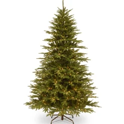 Best Sale The Holiday Aisle 7.5' H Green Realistic Artificial Fir Christmas Tree With 800 Lights