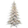Clearance The Holiday Aisle 9' H Green Realistic Artificial Fir Flocked/Frosted Christmas Tree With 800 Lights
