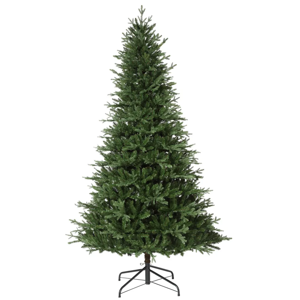 Flash Sale Haute Decor 7'6" H Green Realistic Fir Artificial Christmas Tree With 600 Led Lights