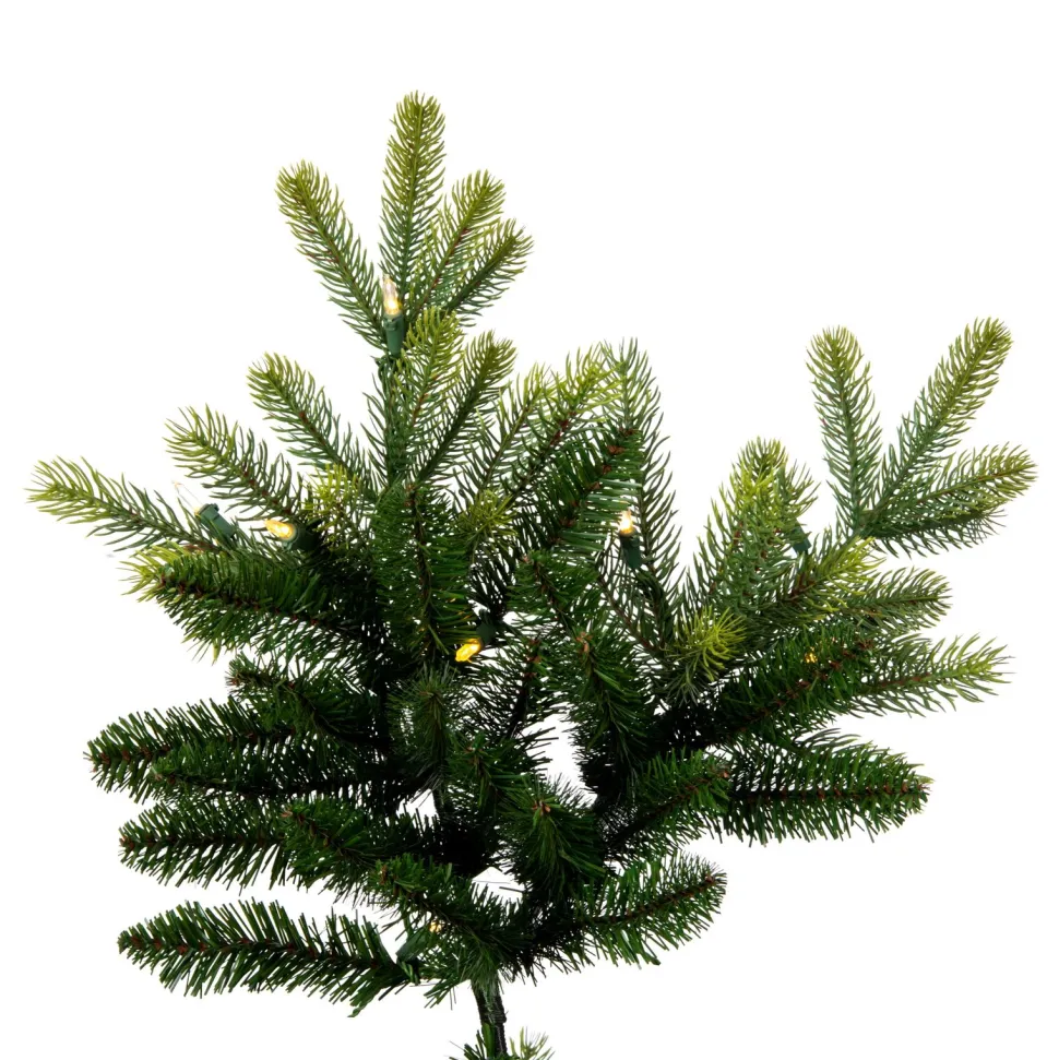 Best Sale The Holiday Aisle 108'' H Green Realistic Fir Christmas Tree With 1100 Led Lights