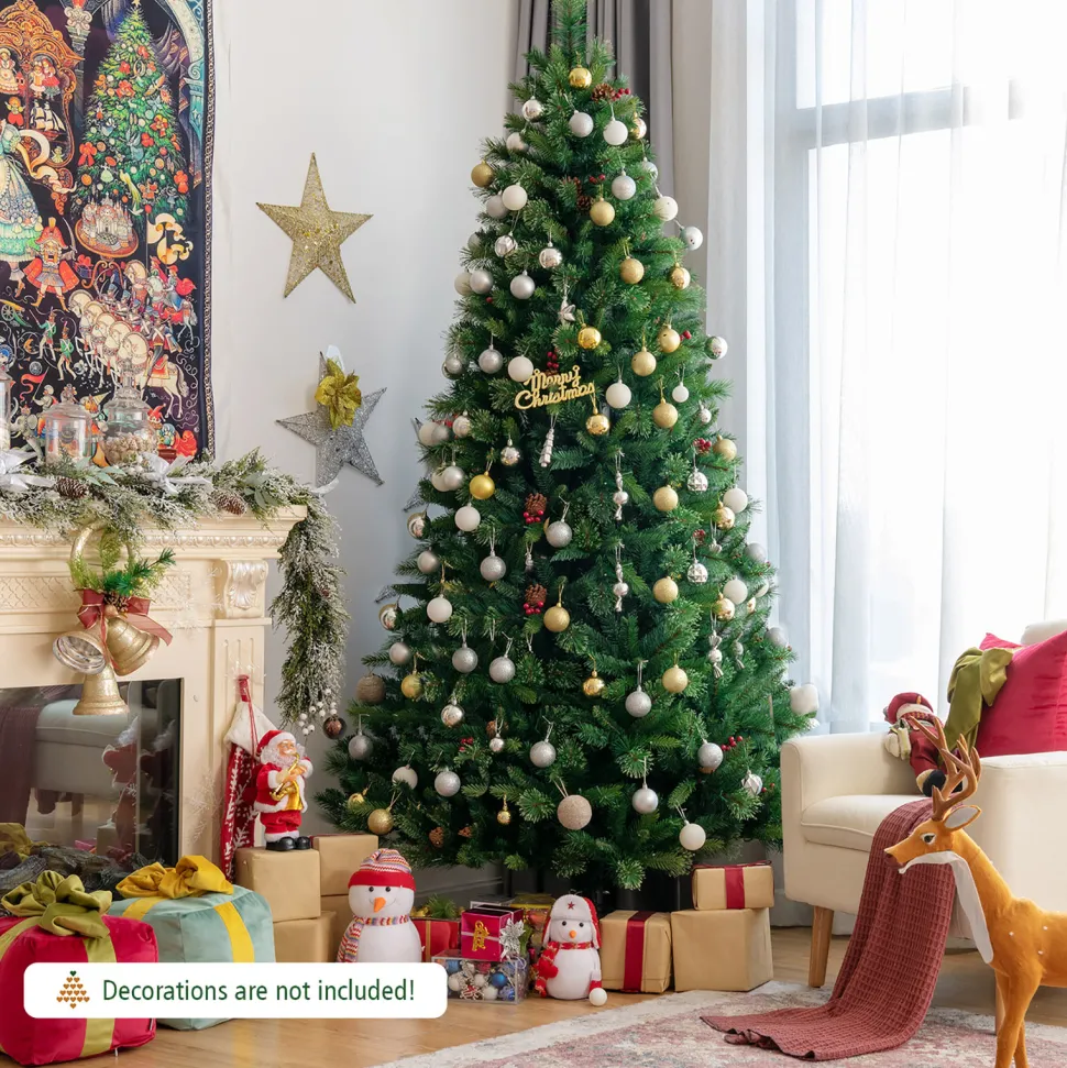 Clearance The Holiday Aisle 96'' H Green Realistic Pine Cashmere Christmas Tree With 600 Led Lights