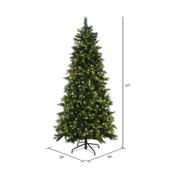 Outlet The Holiday Aisle 78'' H Green Realistic Spruce Christmas Tree With 500 Led Lights