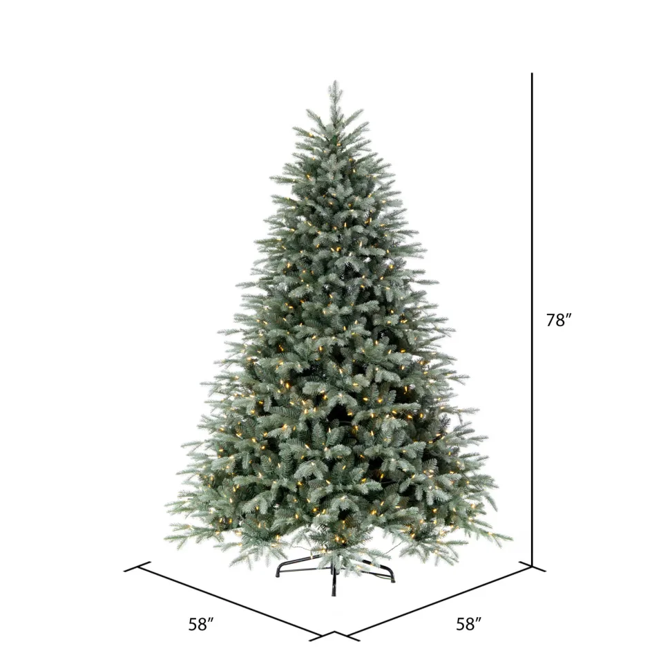 Hot The Holiday Aisle 78'' H Green Realistic Spruce Christmas Tree With 500 Led Lights