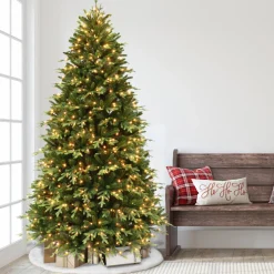 Fashion The Holiday Aisle 7'6" H Green Realistic Spruce Christmas Tree With 800 Lights