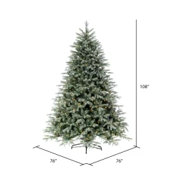 Discount The Holiday Aisle 108'' H Green Realistic Spruce Christmas Tree With 1100 Led Lights