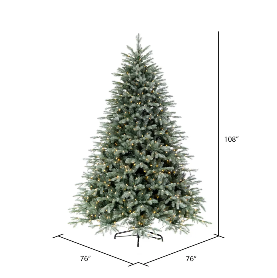 Discount The Holiday Aisle 108'' H Green Realistic Spruce Christmas Tree With 1100 Led Lights