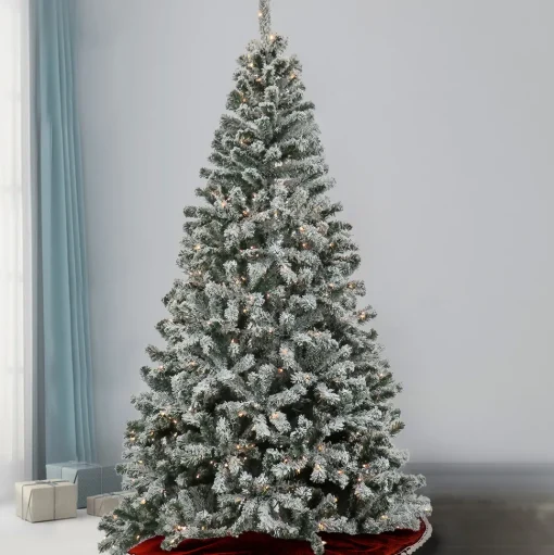 Shop The Holiday Aisle 90'' H Green Spruce Christmas Tree With 700 Led Lights