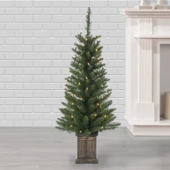 Shop The Holiday Aisle 3'6" H Green Spruce Christmas Tree With 50 Led Lights