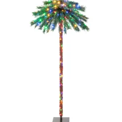 Fashion The Holiday Aisle 72" H Green Tropical Christmas Tree With 210 Led Lights