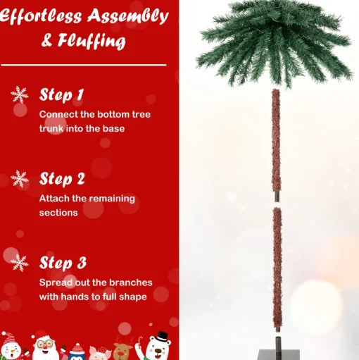 Fashion The Holiday Aisle 72" H Green Tropical Christmas Tree With 210 Led Lights