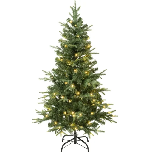 Sale The Holiday Aisle 54" H Regular Realistic Artificial Pvc And Pe Blend Fir Christmas Tree