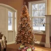 Best The Holiday Aisle 78" H Rose Gold Realistic Pine Christmas Tree With 400 Incandescent Steady/Constant Lights