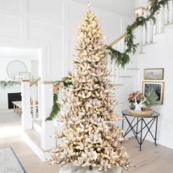 Fashion The Holiday Aisle 11' H Slender Black Pine Christmas Tree With 950 Led Lights
