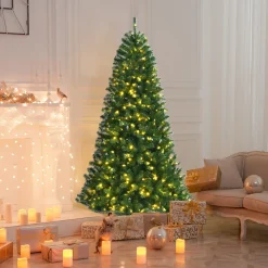 Online The Holiday Aisle 84'' H Slender Green Artificial Spruce Christmas Tree With 500 Led Changing/Combination Lights