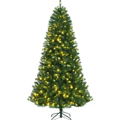Online The Holiday Aisle 84'' H Slender Green Artificial Spruce Christmas Tree With 500 Led Changing/Combination Lights
