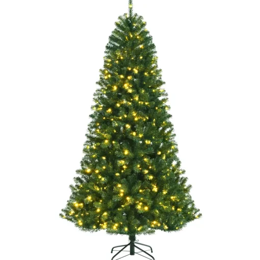 Online The Holiday Aisle 84'' H Slender Green Artificial Spruce Christmas Tree With 500 Led Changing/Combination Lights