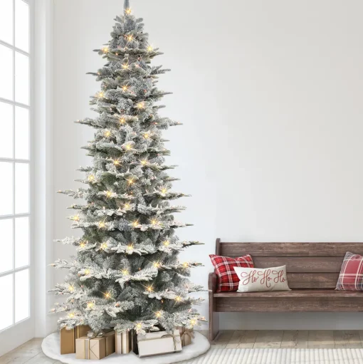 Cheap The Holiday Aisle 9' H Slender Green Pine Christmas Tree With 700 Lights