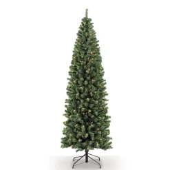 Online The Holiday Aisle 6'6" H Slender Green Pine Christmas Tree With 250 Lights