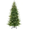 Flash Sale The Holiday Aisle 78" H Slender Green Pvc & Pe Blend Fir Christmas Tree With 350 Lights