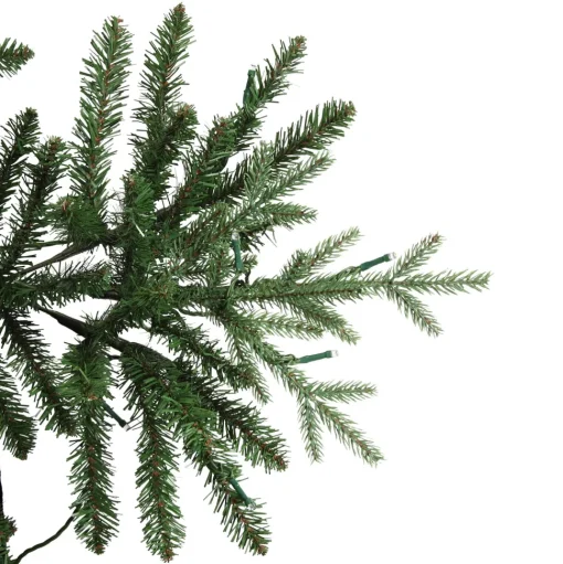 Cheap Haute Decor 9' H Slender Green Realistic Fir Artificial Christmas Tree With 800 Led Lights