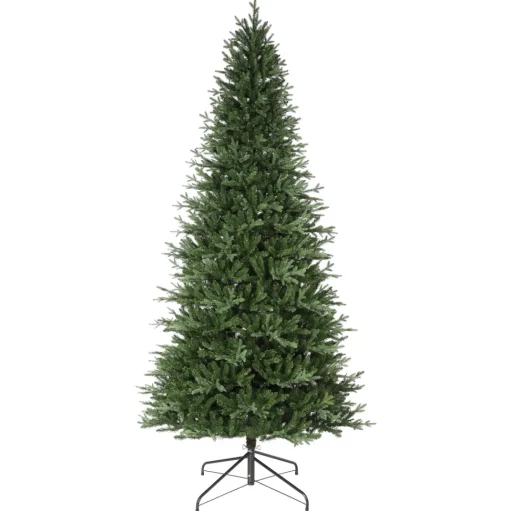 Cheap Haute Decor 9' H Slender Green Realistic Fir Artificial Christmas Tree With 800 Led Lights