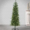 Fashion The Holiday Aisle 6'5" H Slender Green Realistic Artificial Pine Christmas Tree With 150 Lights