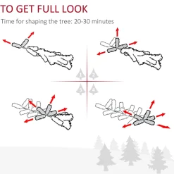 Clearance The Holiday Aisle 6' H Slender Green/White Flocked/Frosted Christmas Tree With 300 Led Lights