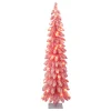 Cheap The Holiday Aisle 4' H Slender Pink Pine Flocked/Frosted Christmas Tree With 50 Lights