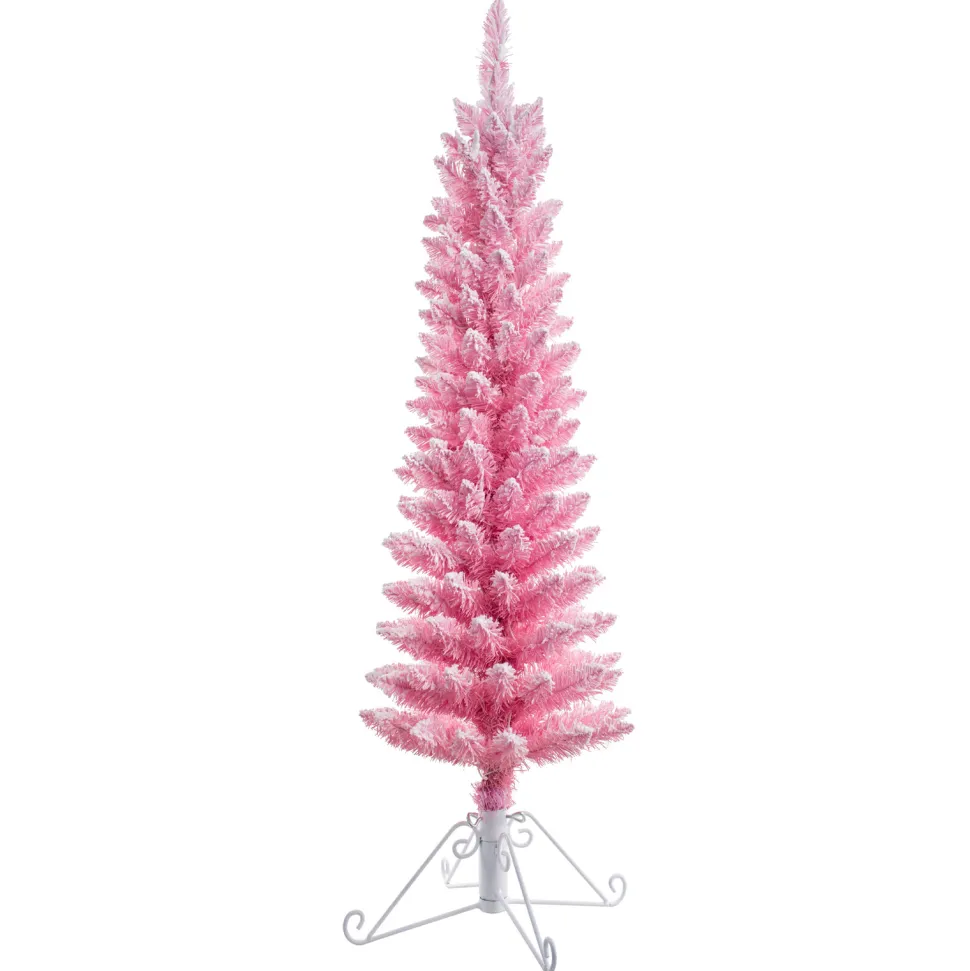 Hot The Holiday Aisle 4' H Slender Pink Realistic Artificial Fir Christmas Tree With 50 Lights