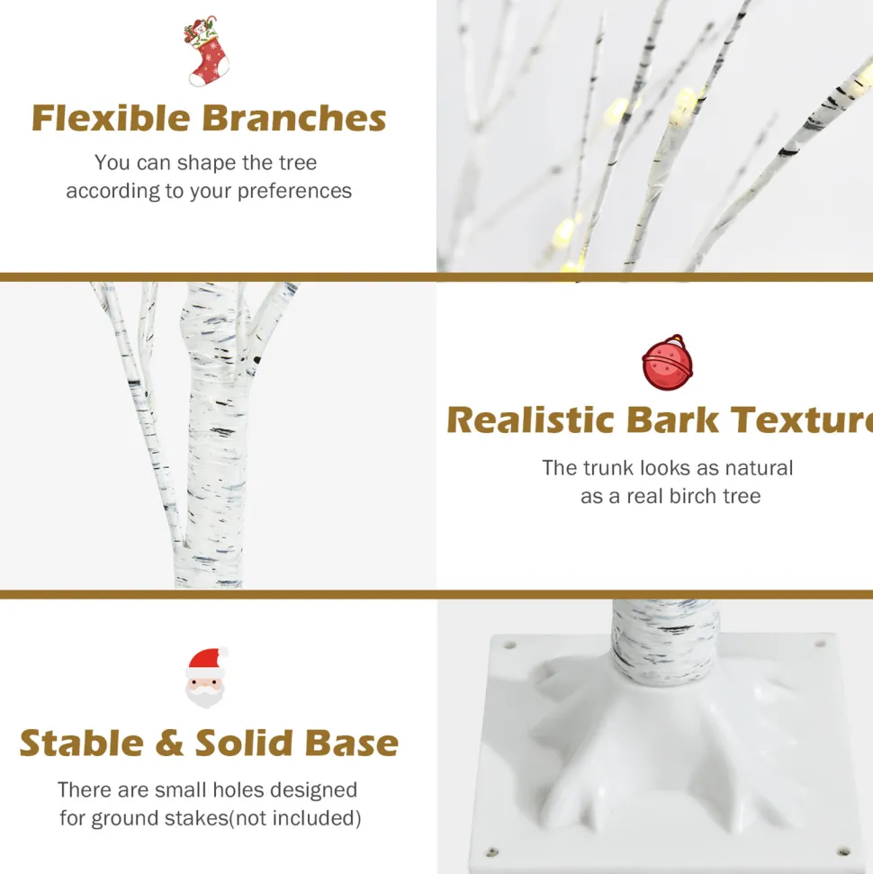 Best The Holiday Aisle 6' H White Realistic Artificial Christmas Tree With 96 Led Lights