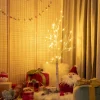 Clearance The Holiday Aisle 48" H White Realistic Artificial Christmas Tree 48 Led Lights