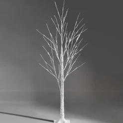 Clearance The Holiday Aisle 48" H White Realistic Artificial Christmas Tree 48 Led Lights