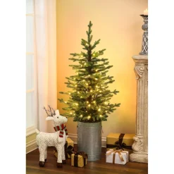 New Sand & Stable 48'' Lighted Artificial Fraser Fir Christmas Tree - Stand Included