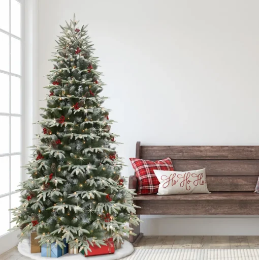 Best Sale The Holiday Aisle 7.5' Lighted Artificial Pine Christmas Tree - Stand Included