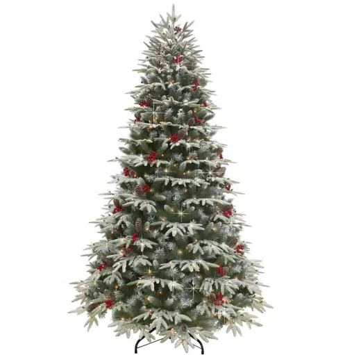 Best Sale The Holiday Aisle 7.5' Lighted Artificial Pine Christmas Tree - Stand Included