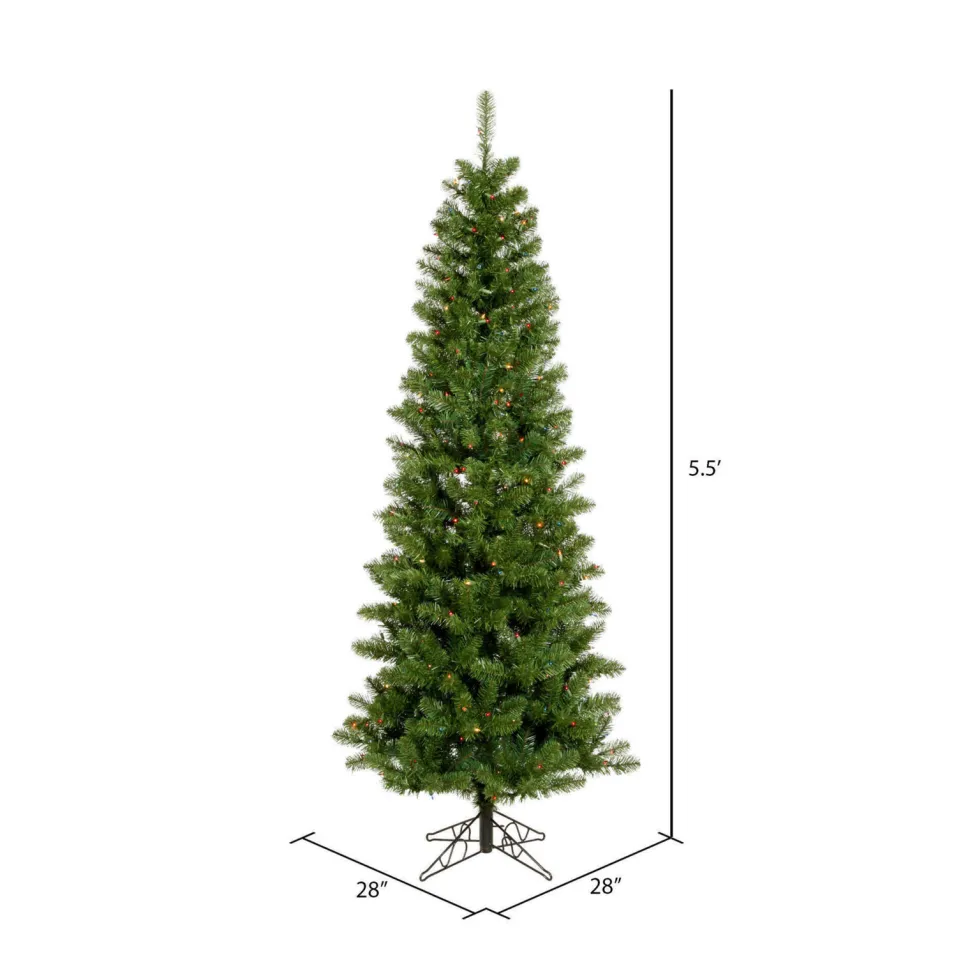 Hot The Holiday Aisle 66'' Lighted Artificial Pine Christmas Tree - Stand Included