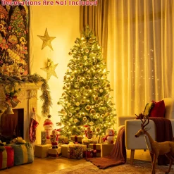 Sale The Holiday Aisle 6' Lighted Artificial Pine Christmas Tree - Stand Included