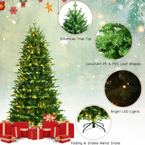 Sale The Holiday Aisle 6' Lighted Artificial Pine Christmas Tree - Stand Included