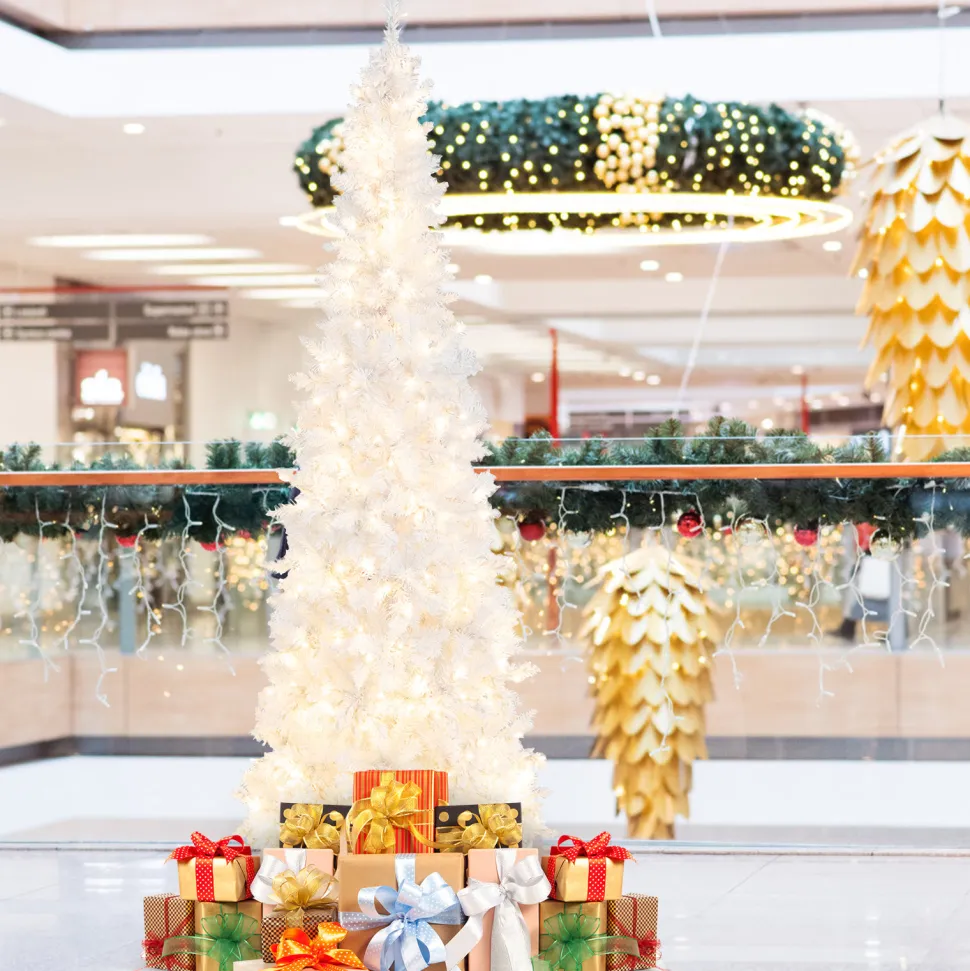 Hot The Holiday Aisle 7' Lighted Artificial Spruce Christmas Tree