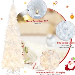 Hot The Holiday Aisle 7' Lighted Artificial Spruce Christmas Tree