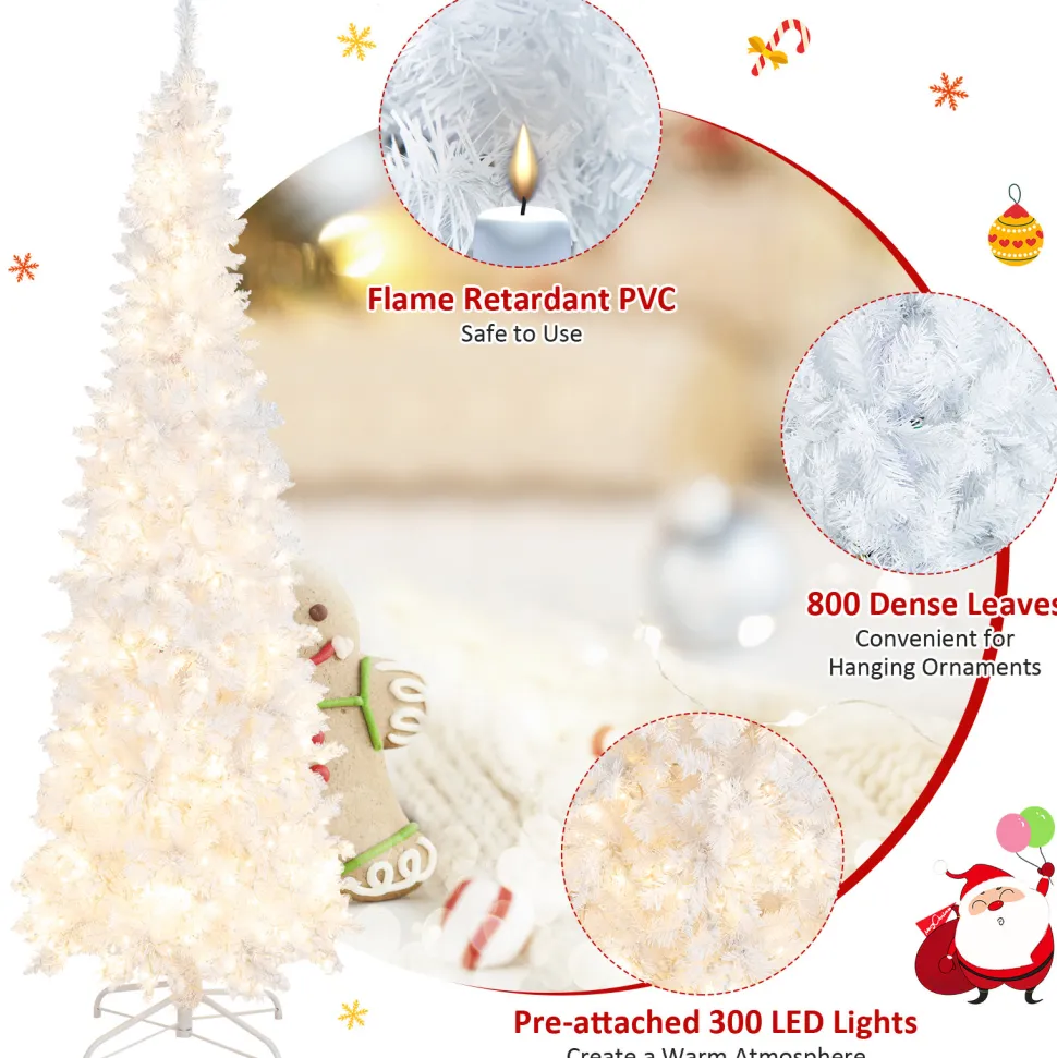 Hot The Holiday Aisle 7' Lighted Artificial Spruce Christmas Tree