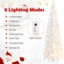 Hot The Holiday Aisle 7' Lighted Artificial Spruce Christmas Tree