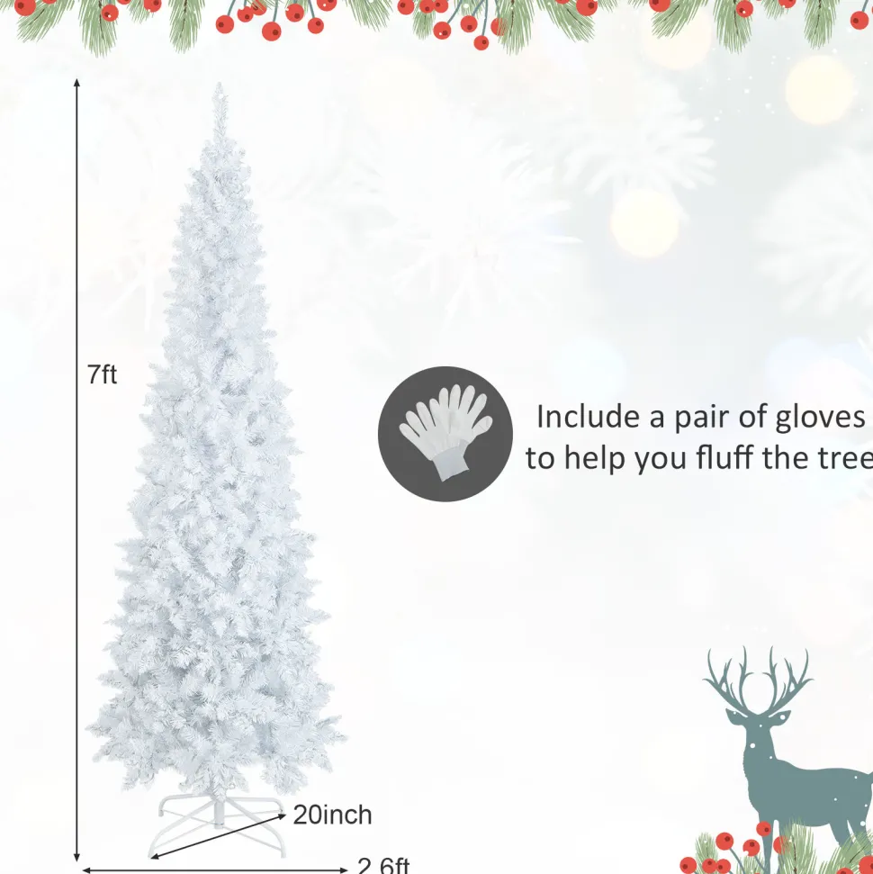 Hot The Holiday Aisle 7' Lighted Artificial Spruce Christmas Tree