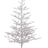 New Northlight Seasonal 3' Pre-Lit Led Silver Tinsel Twig Artificial Christmas Tree - Clear Lights