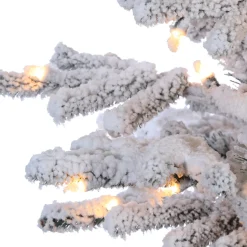 Shop The Holiday Aisle 7.5' White Fir Artificial Christmas Tree With 550 Clear White Lights