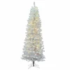 Discount The Holiday Aisle 8.5' White Pine Artificial Christmas Tree With 260 Clear Lights