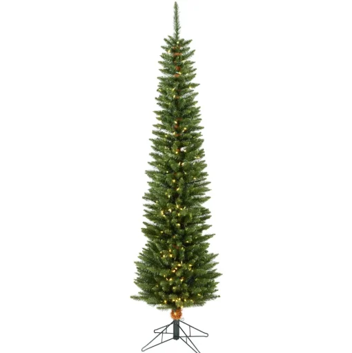 Clearance The Holiday Aisle 8.5' White Pine Artificial Christmas Tree With 400 Led White Lights With Stand