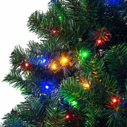 Shop The Holiday Aisle Adylina 7.5' Green Pine Artificial Christmas Tree With 550 Multi-Colored Lights